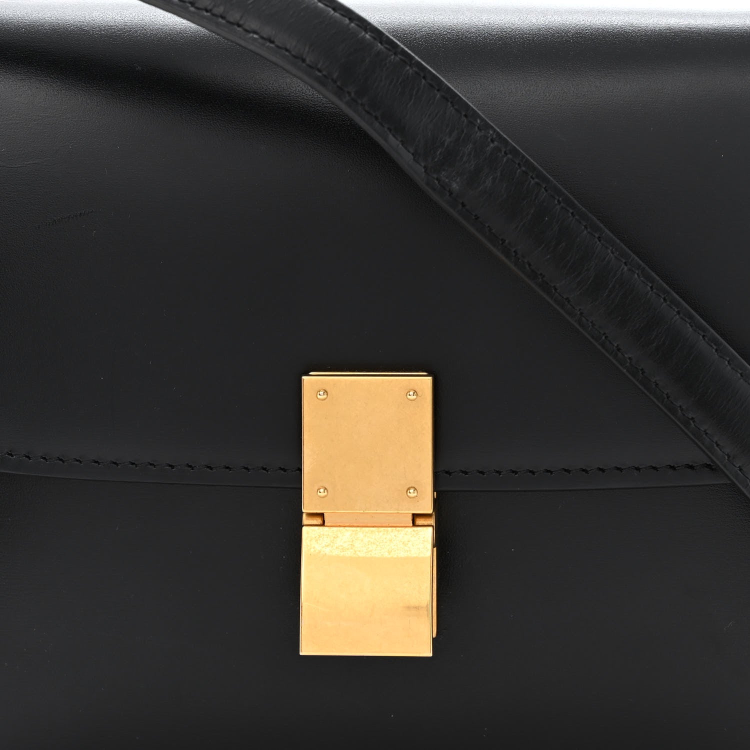 Celine Box Calfskin Teen Classic Box Flap Bag Black 9 of 12