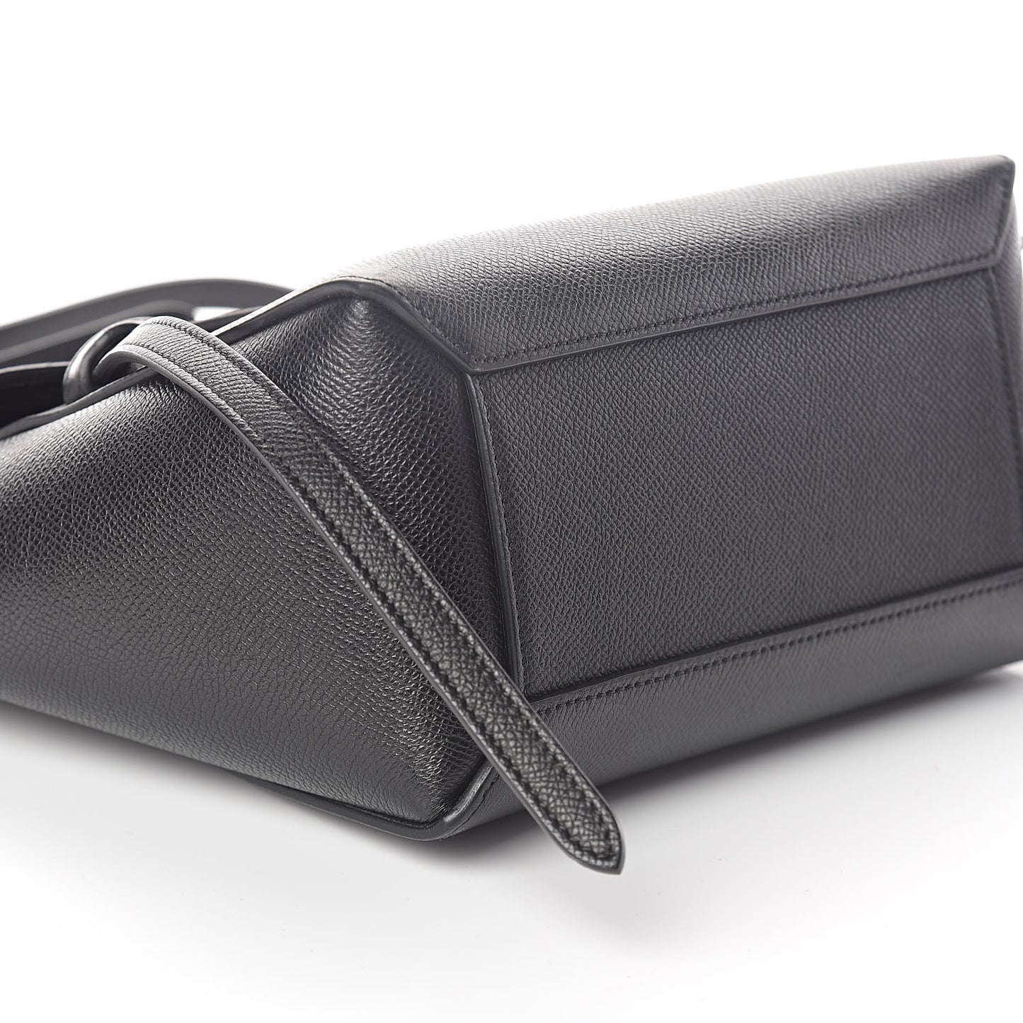 Grained Calfskin Nano Belt Bag Black