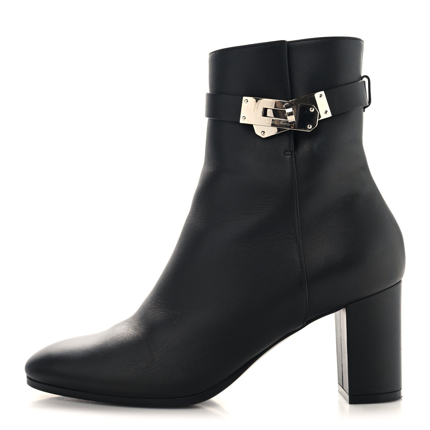 Hermes Calfskin Saint Germain Ankle Boots 37 Black 1 of 9