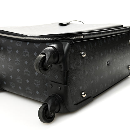 MCM Visetos Small Traveler Trolley Whelled Suitcase Black 9 of 12