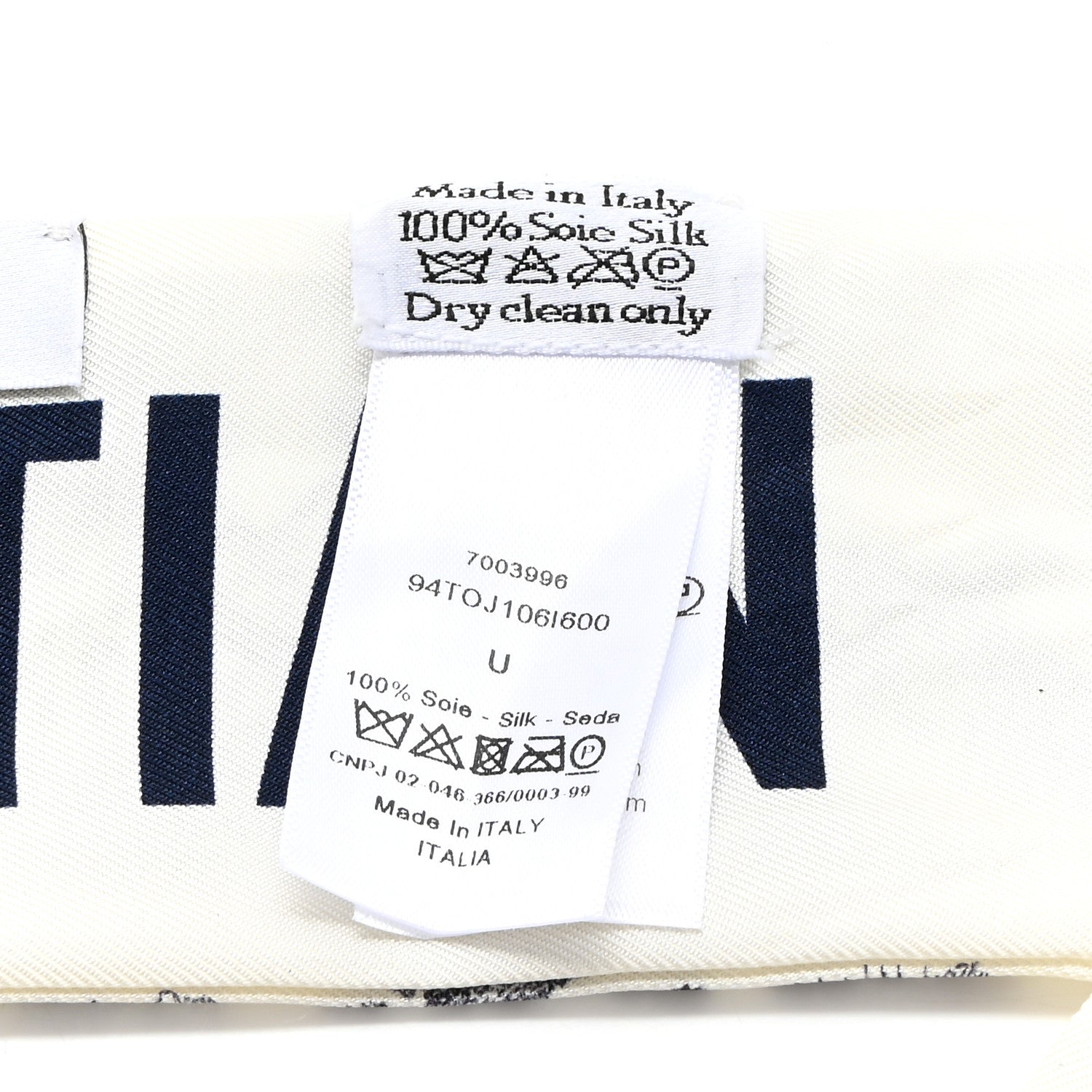 Christian Dior Silk Toile De Jouy Mitzah Scarf White 3 of 5
