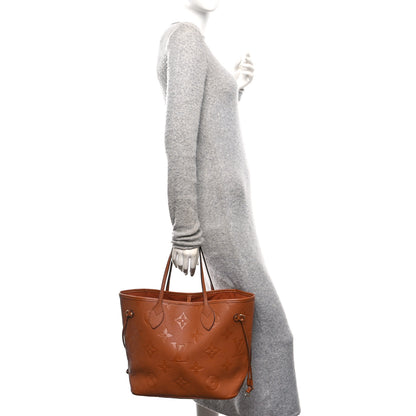 Louis Vuitton Empreinte Monogram Giant Neverfull MM Cognac 2 of 11