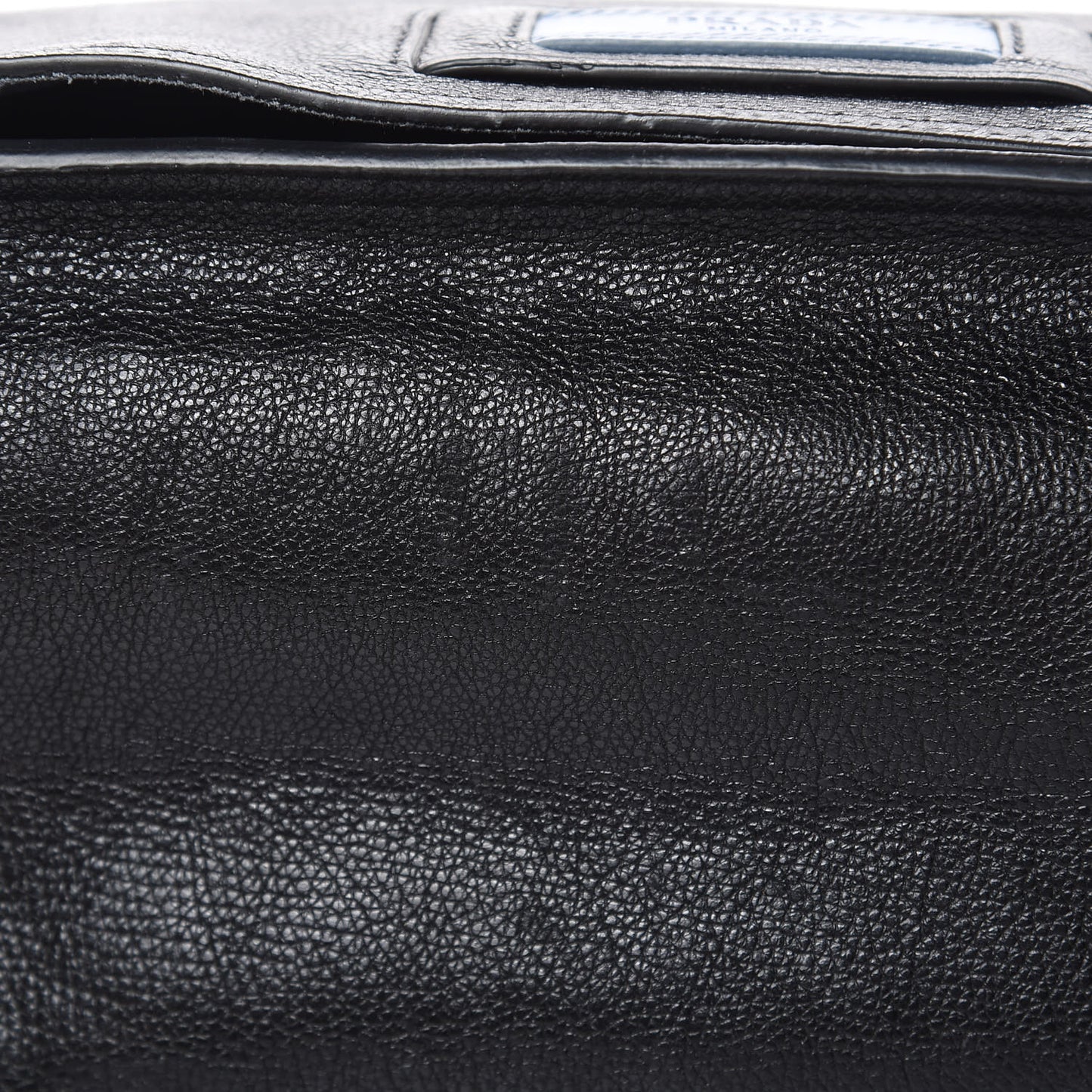 Glace Calf Etiquette Flap Black Astrale