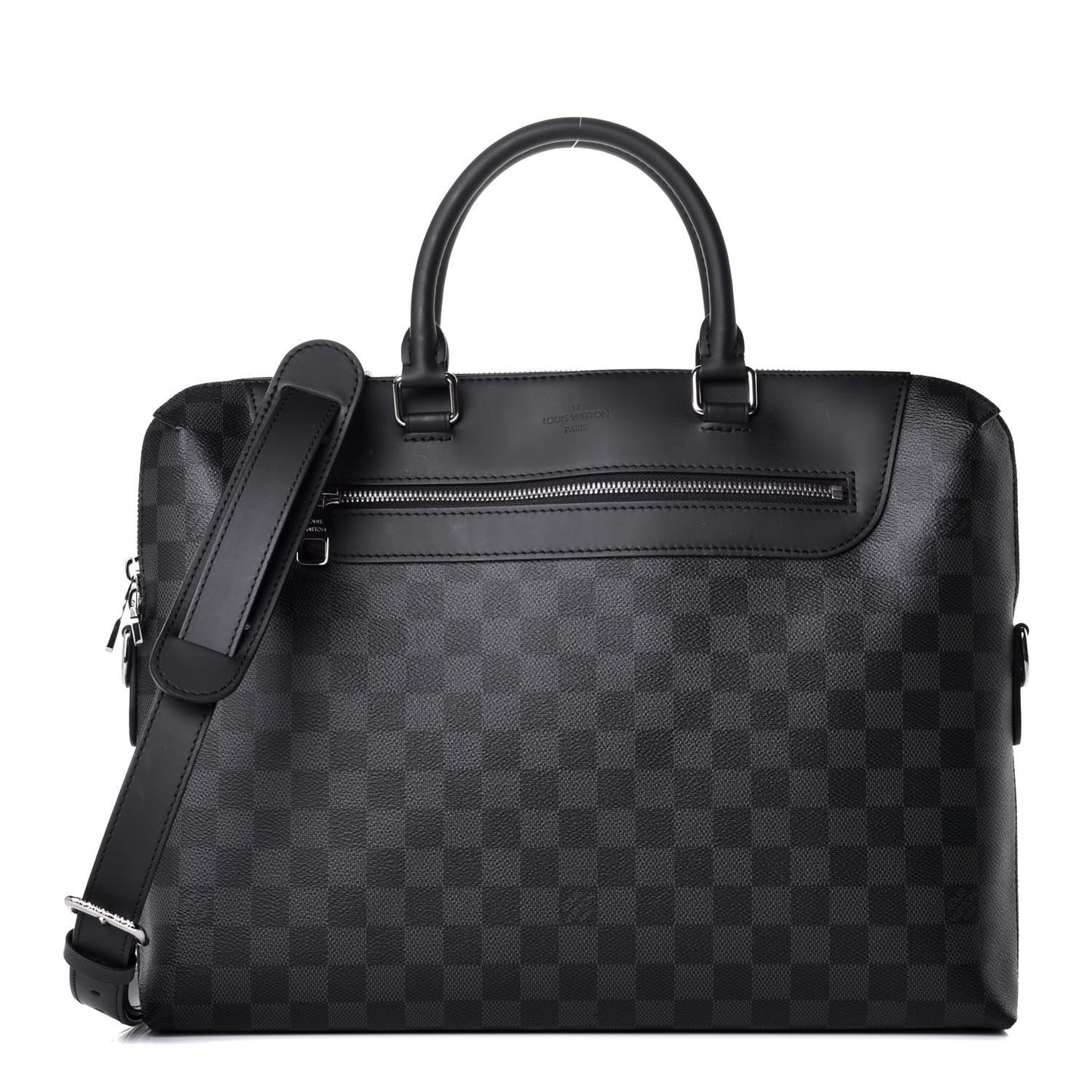 Damier Graphite Porte-Documents Jour