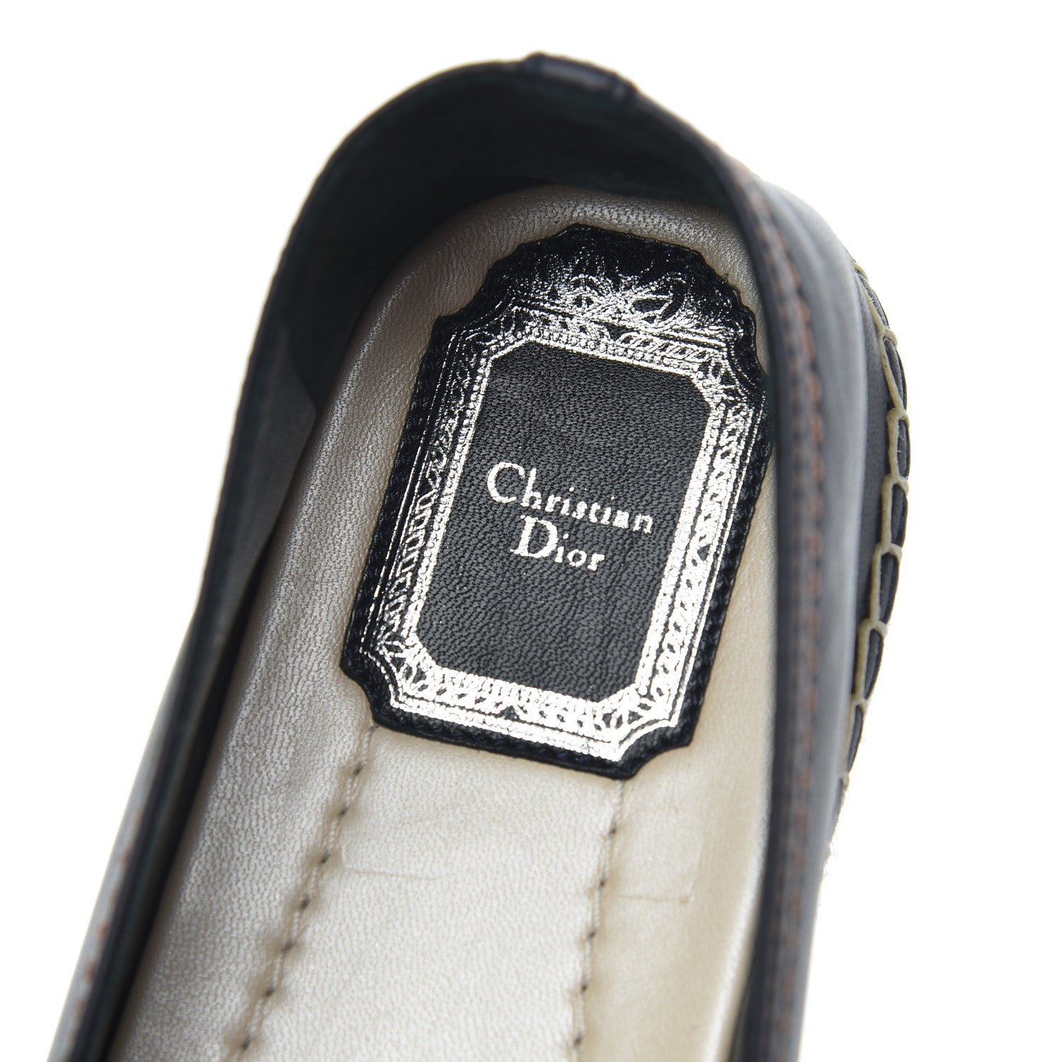 Christian Dior Denim Embroidered Riviera Espadrilles 37 Bleu Jean 6 of 9