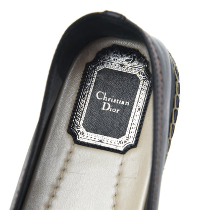 Christian Dior Denim Embroidered Riviera Espadrilles 37 Bleu Jean 6 of 9