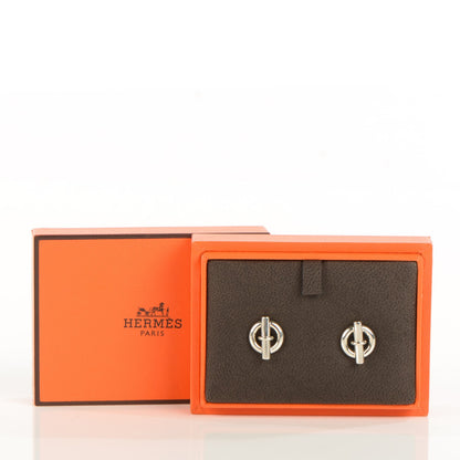 Hermes Sterling Silver Mini Chaine D'Ancre Earrings 5 of 7