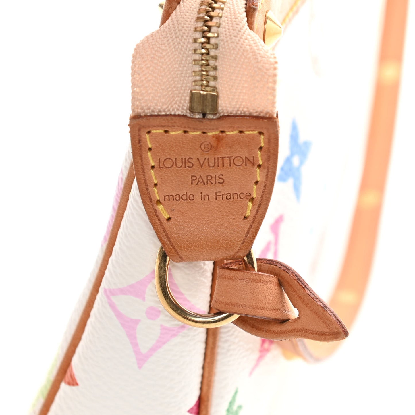 Monogram Multicolor Pochette Accessories White