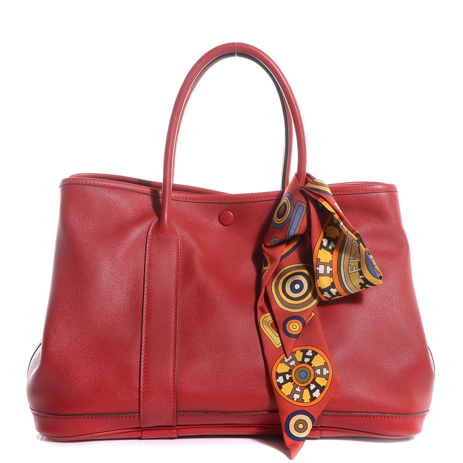 Hermes Swift Tohu Bohu Twilly Garden Party TPM Tote Vermillion 1 of 9