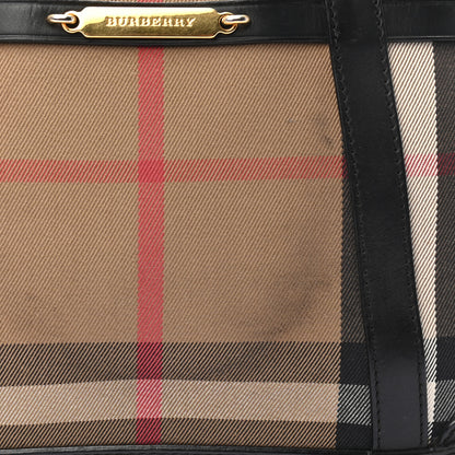 Burberry Bridle Calfskin House Check Small Orchard Bowling Bag Black 12 of 12