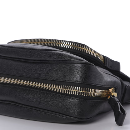 Tom Ford Grained Calfskin Medium Jennifer Crossbody Bag Black 7 of 9