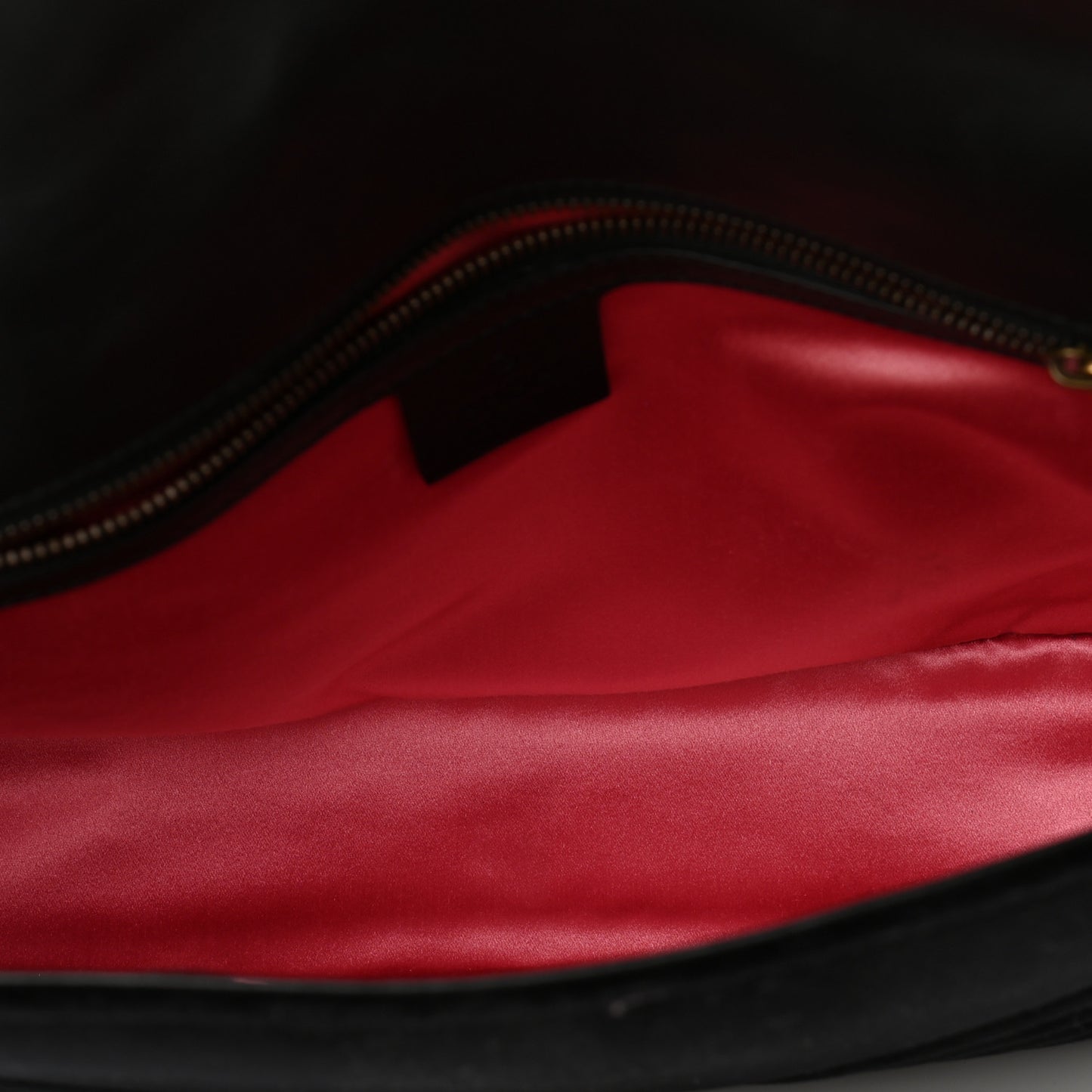 Velvet Matelasse Medium GG Marmont Shoulder Bag Black