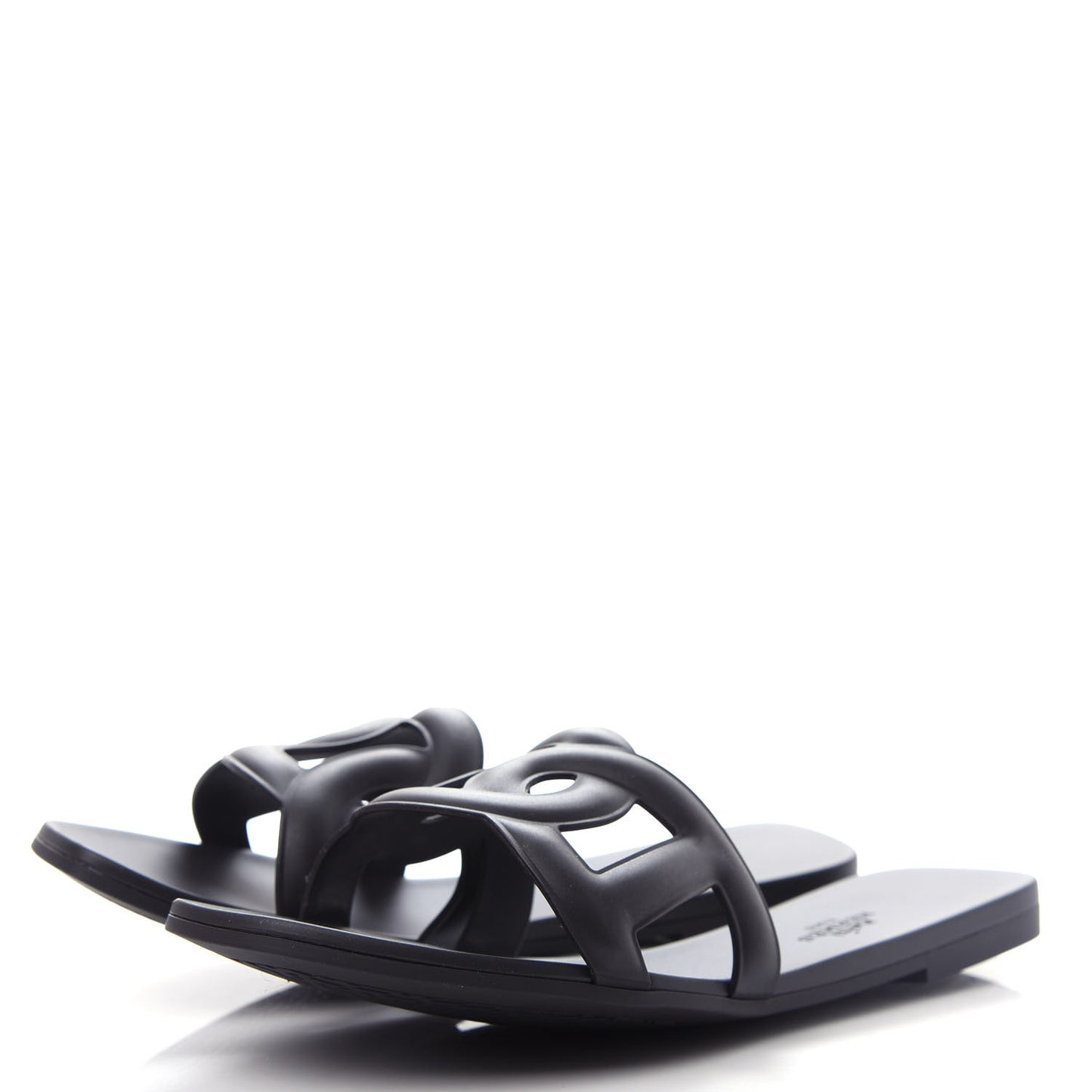Rubber Aloha Sandals 40 Black