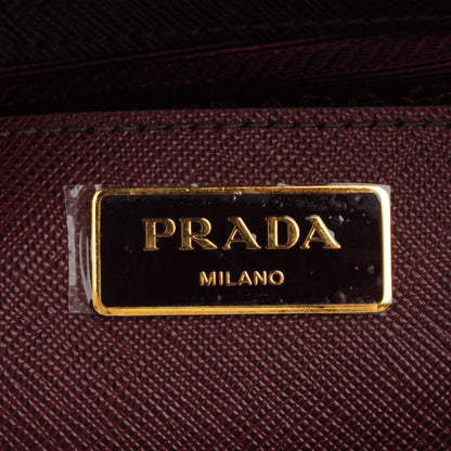 Prada Saffiano Medium Galleria Double Zip Tote Granato 6 of 9