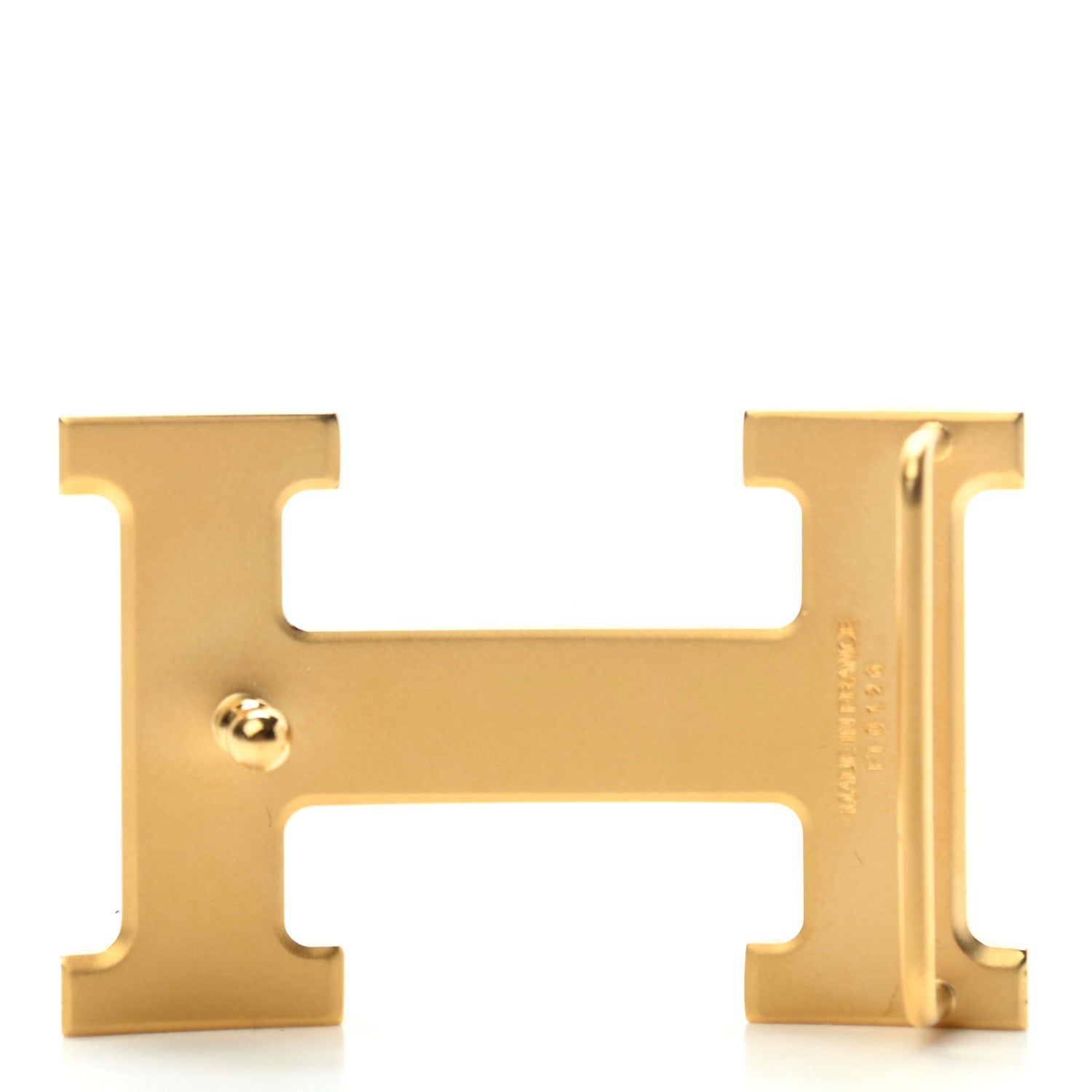 Hermes Polished 32mm H Belt Buckle Gold 3 of 6