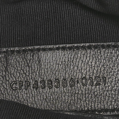 Saint Laurent Calfskin Matelasse Monogram Key Pouch Black 7 of 8