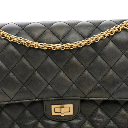 Chanel Metallic Calfskin Quilted 2.55 Reissue 226 Flap Charcoal 8 of 10