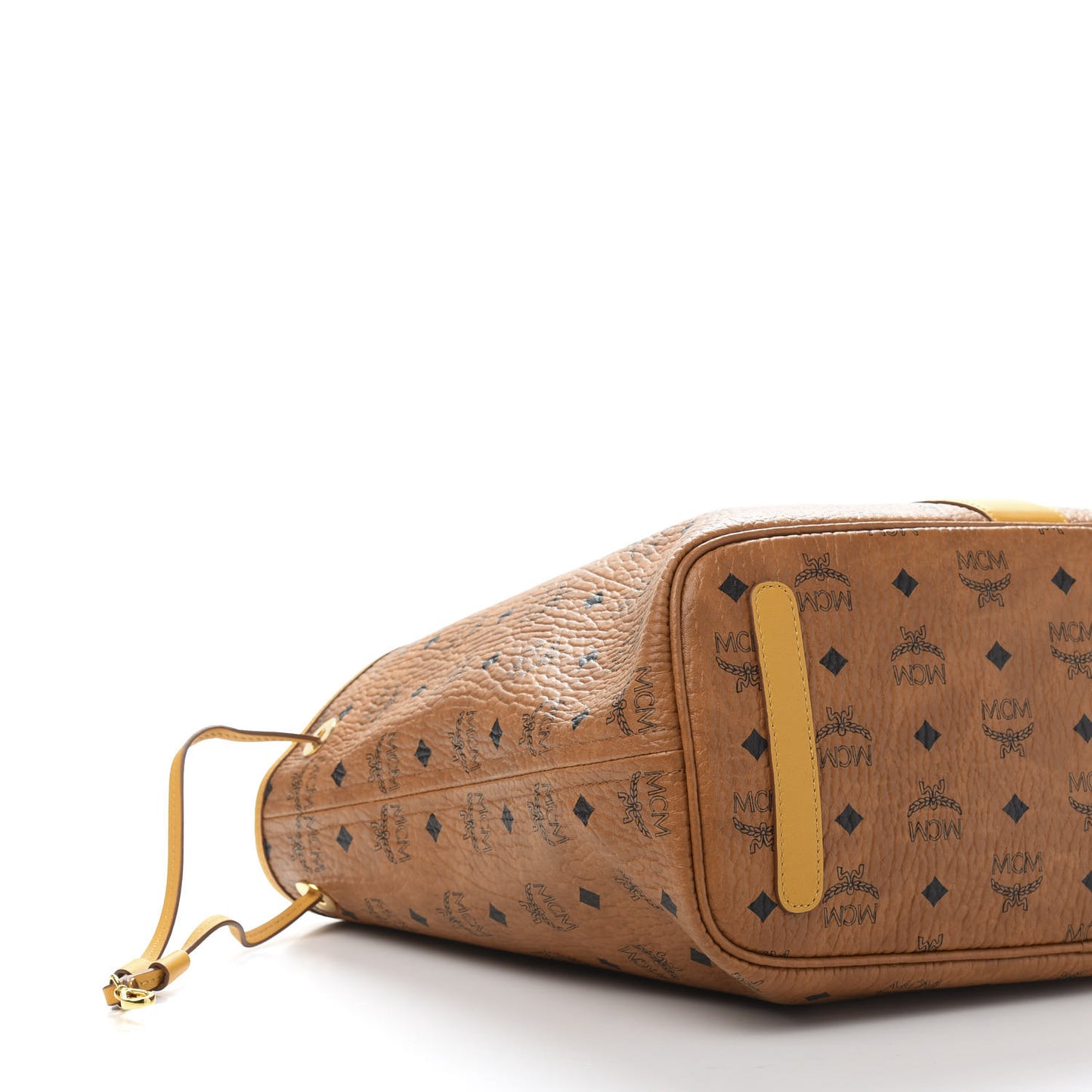 Visetos Medium Liz Reversible Shopper Tote Cognac Yellow