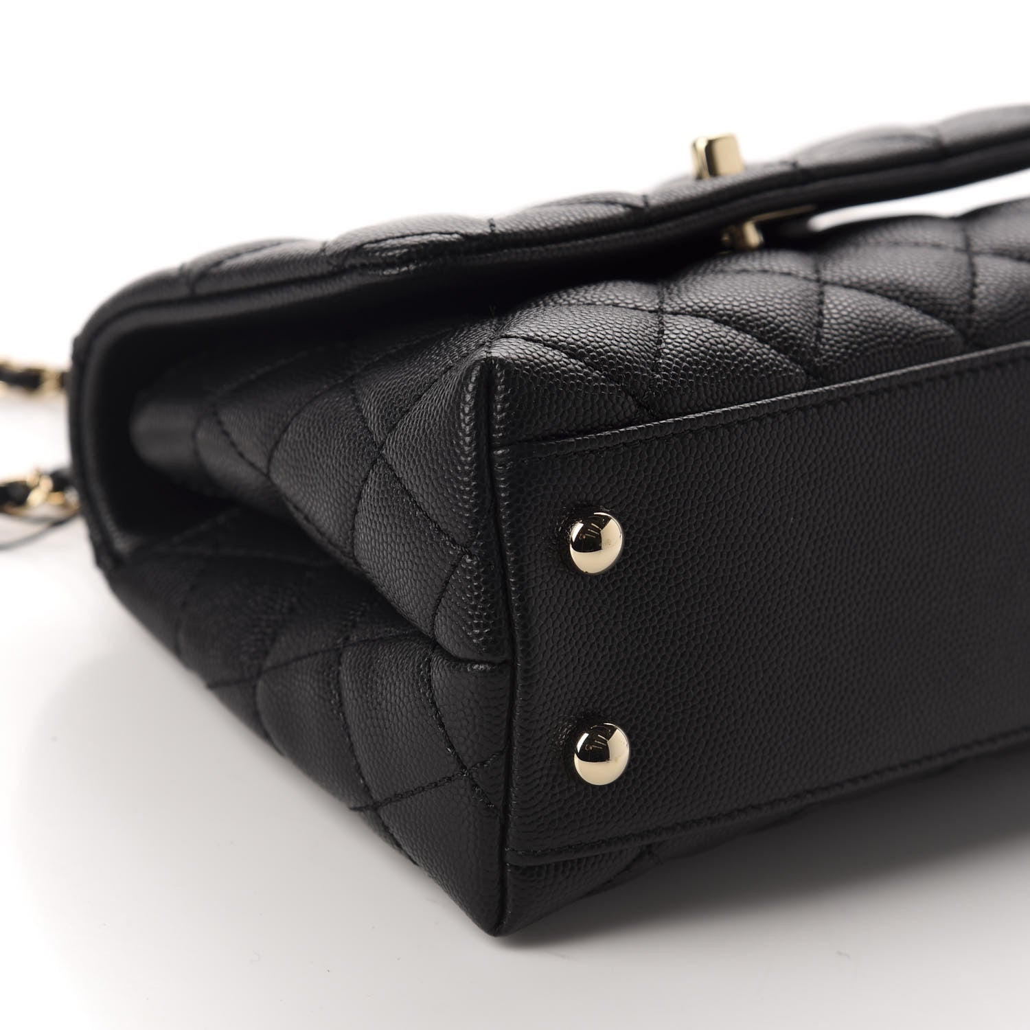 Chanel Caviar Quilted Extra Mini Coco Handle Flap Black 6 of 11