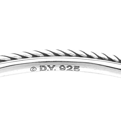 David Yurman Sterling Silver 3mm Cable Classics Bangle Bracelet 3 of 4