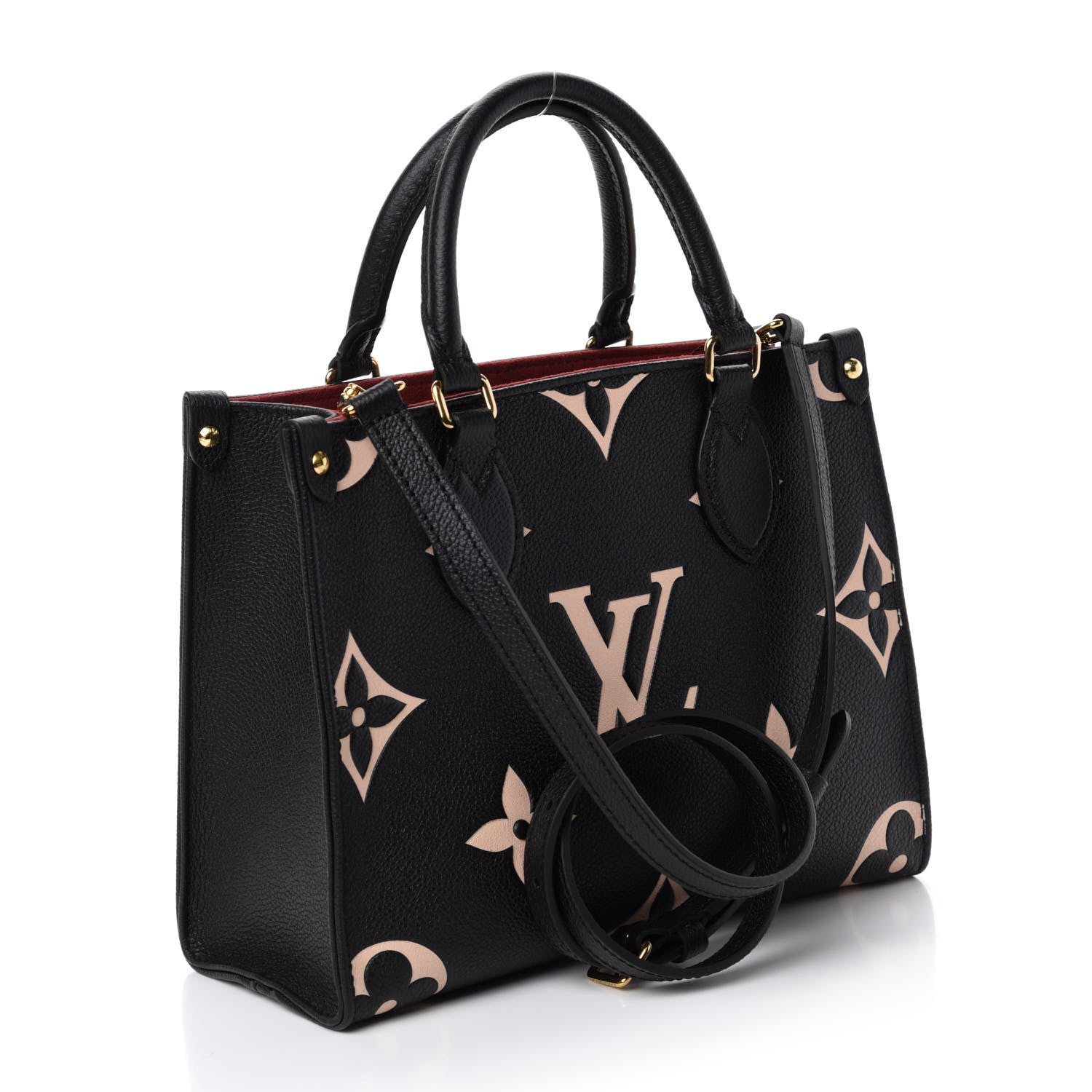 Louis Vuitton Empreinte Monogram Giant Onthego PM Black Beige 4 of 11