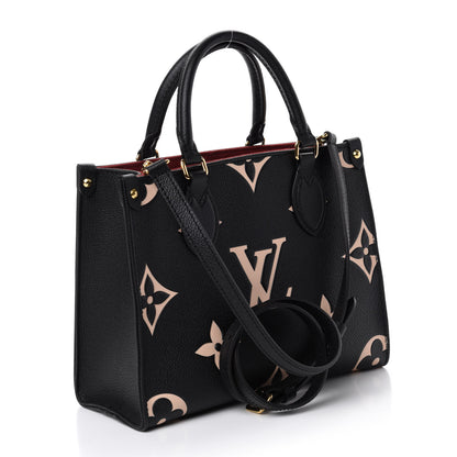Louis Vuitton Empreinte Monogram Giant Onthego PM Black Beige 4 of 11
