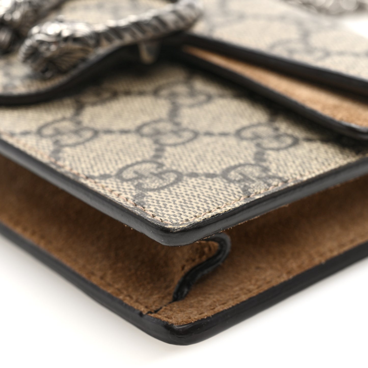 GG Supreme Monogram Super Mini Dionysus Shoulder Bag Taupe