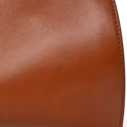 Gucci Calfskin Medium Stirrup Top Handle Bag Brown 9 of 10