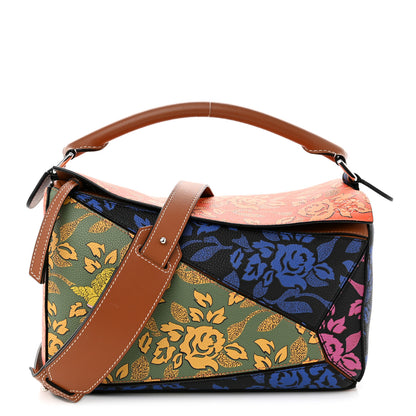 Loewe Calfskin Printed Medium Paula's Ibiza Patchwork Puzzle Bag Multicolor 1 of 9
