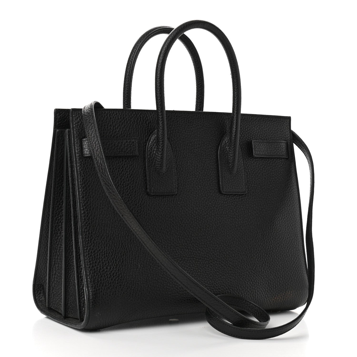 Saint Laurent Grained Calfskin Small Sac De Jour Black 3 of 11