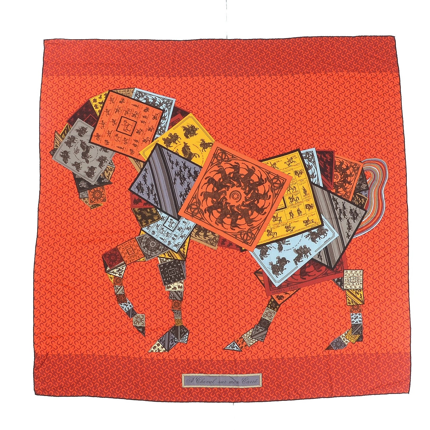 Cashmere Silk A Cheval Sur Mon Carre Shawl 140