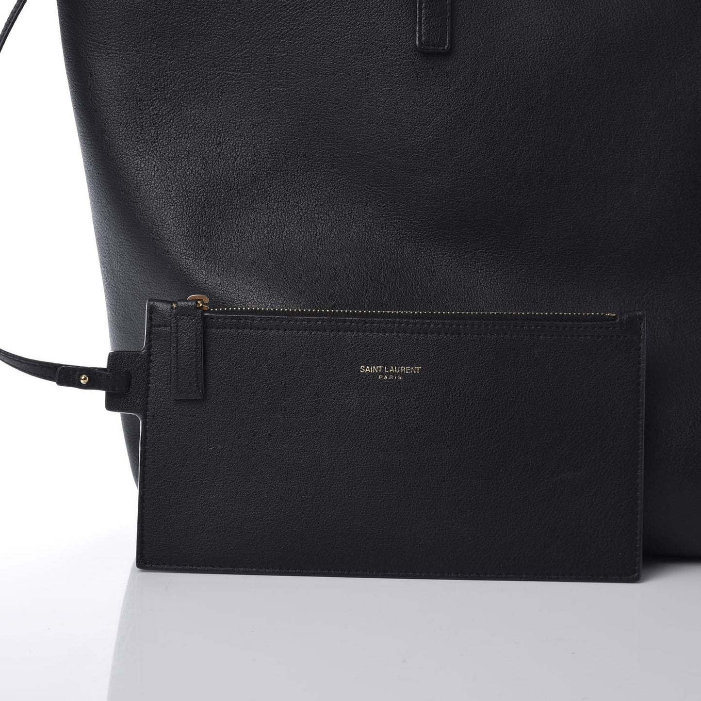Calfskin Large Shopping Tote Black