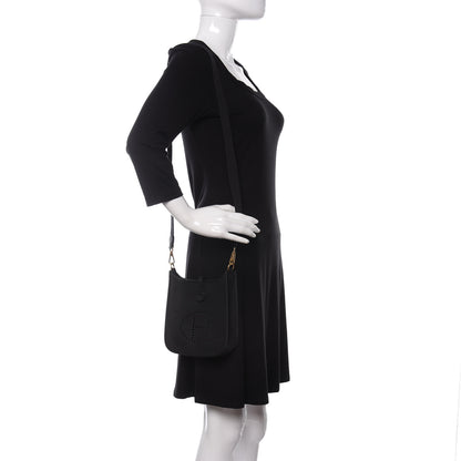 Hermes Taurillon Clemence Evelyne TPM Black 2 of 11