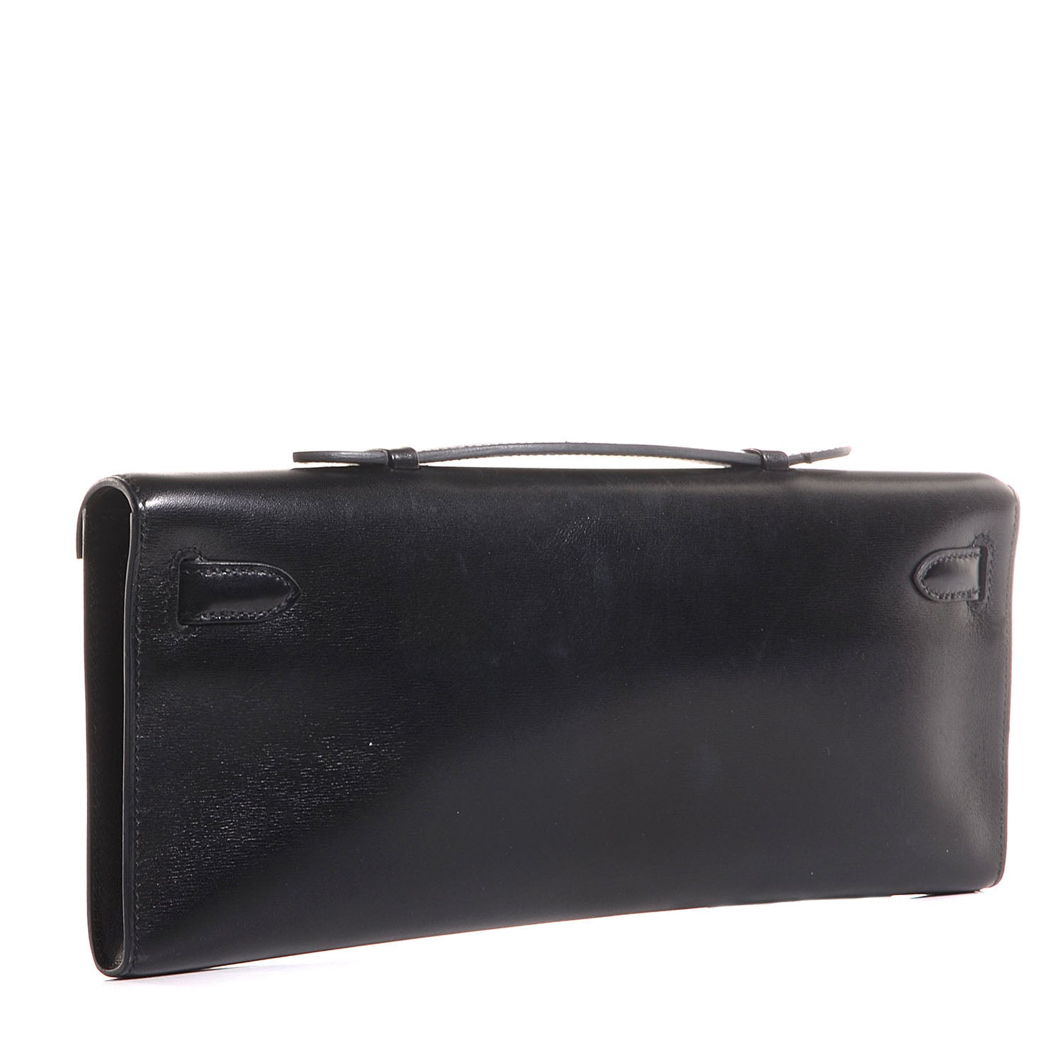 Hermes Box Kelly Cut Clutch Black 3 of 13