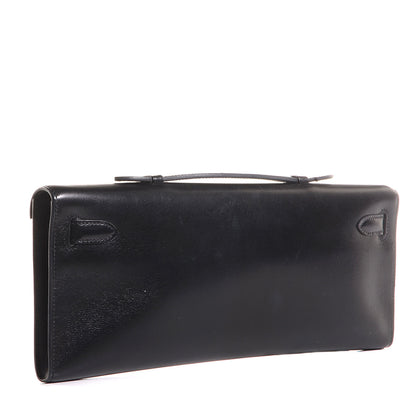Hermes Box Kelly Cut Clutch Black 3 of 13