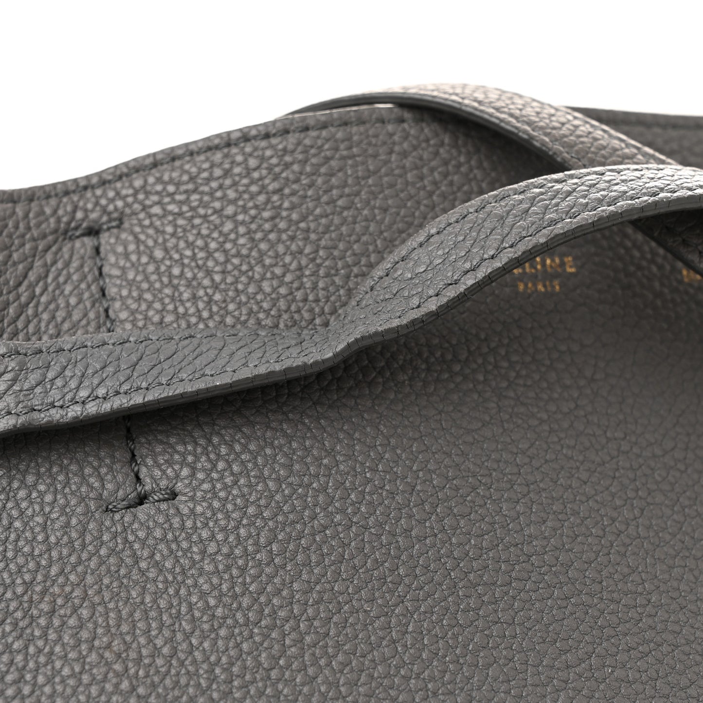 Soft Grained Calfskin Medium Belt Cabas Phantom Grey