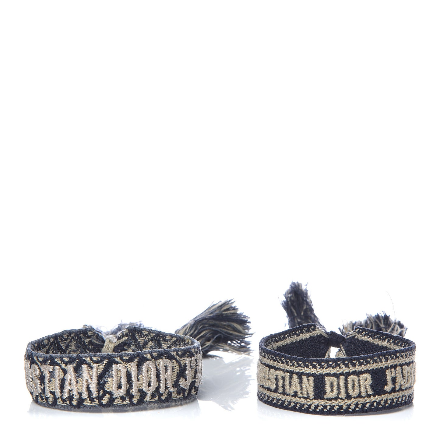 Woven Cotton J'Adior Friendship Bracelet Set Navy