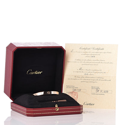 Cartier 18K Pink Gold LOVE Bracelet 16 7 of 7