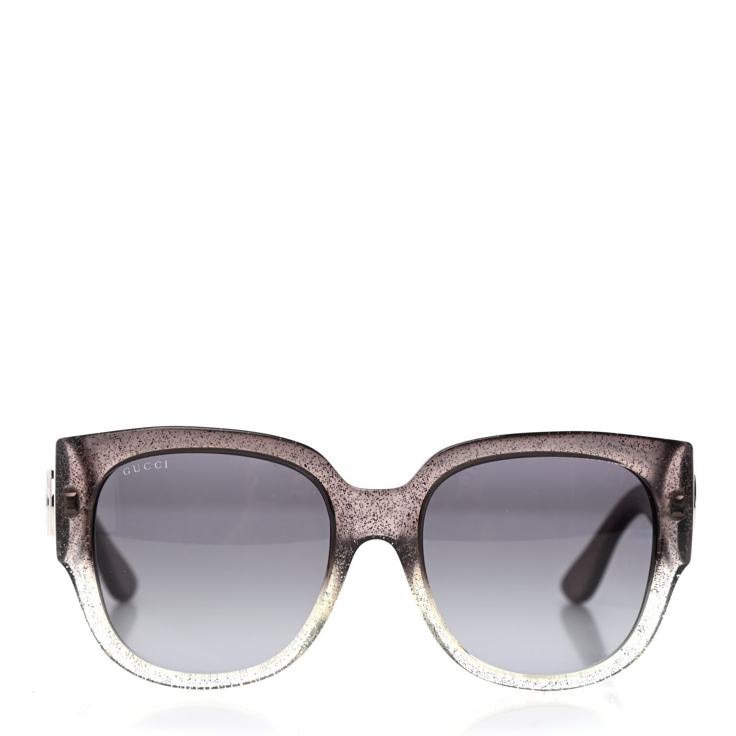 Acetate Glitter Square Optyl Sunglasses GG3836/F/S Black Silver