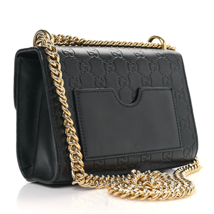 Gucci Guccissima Small Padlock Shoulder Bag Black 2 of 8