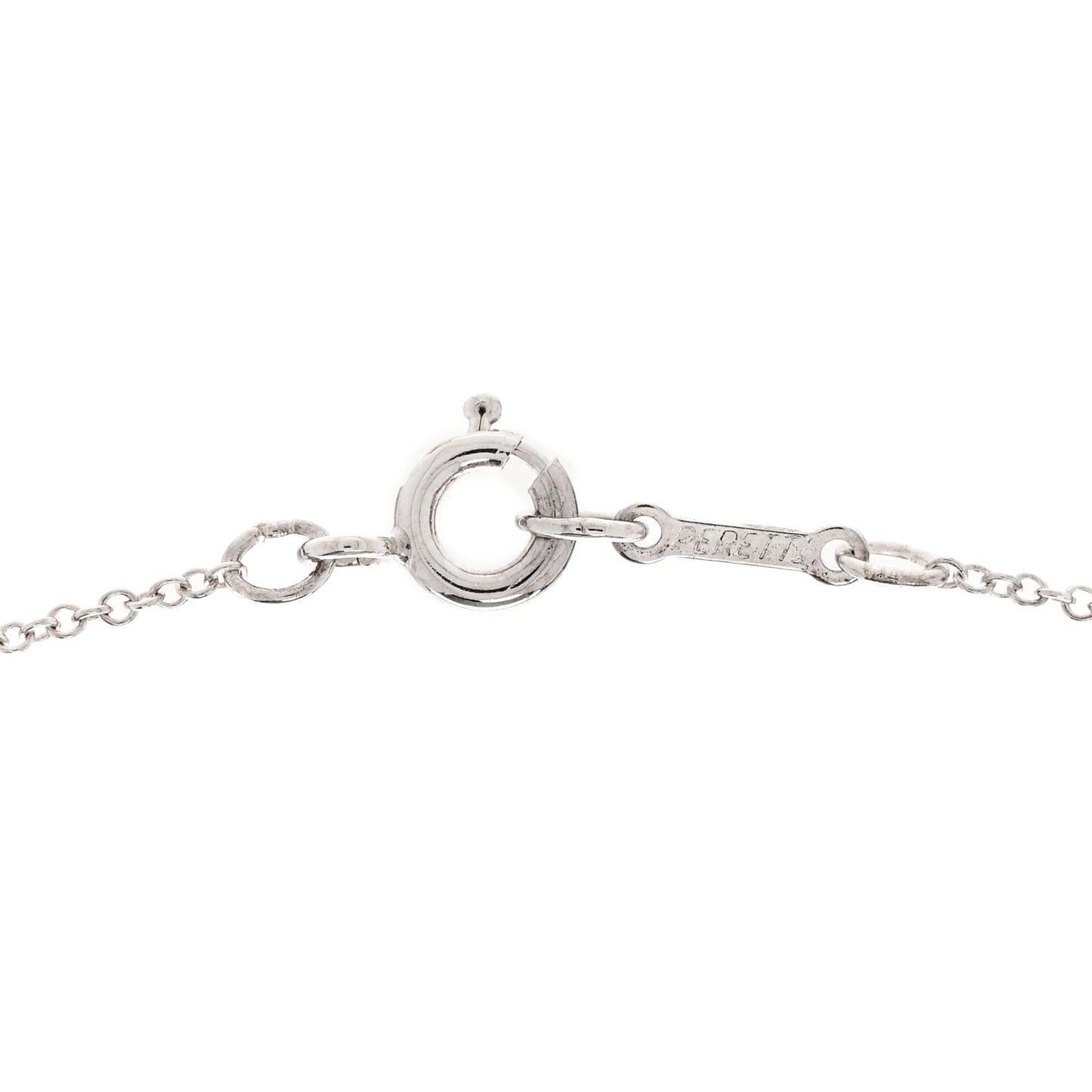 Sterling Silver Elsa Peretti Interlocking Ovals Pendant Necklace