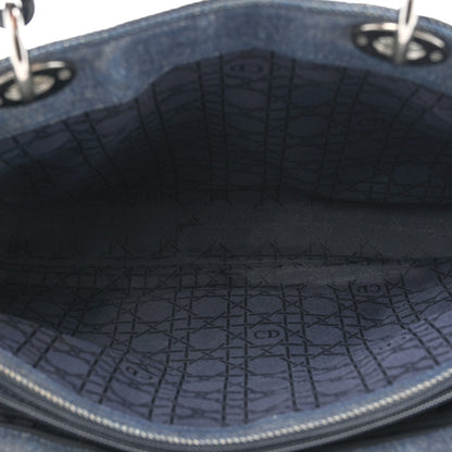 Christian Dior Denim Cannage Large Lady Dior Blue 5 of 18