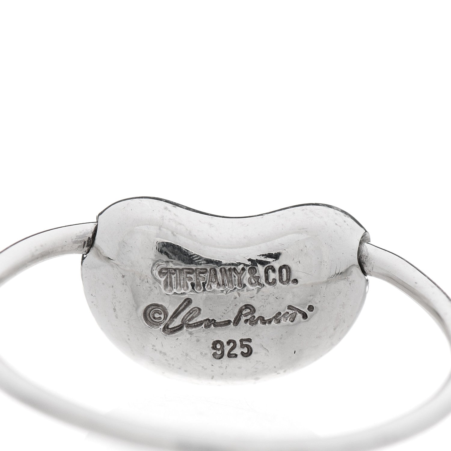 Tiffany Sterling Silver Elsa Peretti Bean Wire Ring 48 4.5 4 of 8