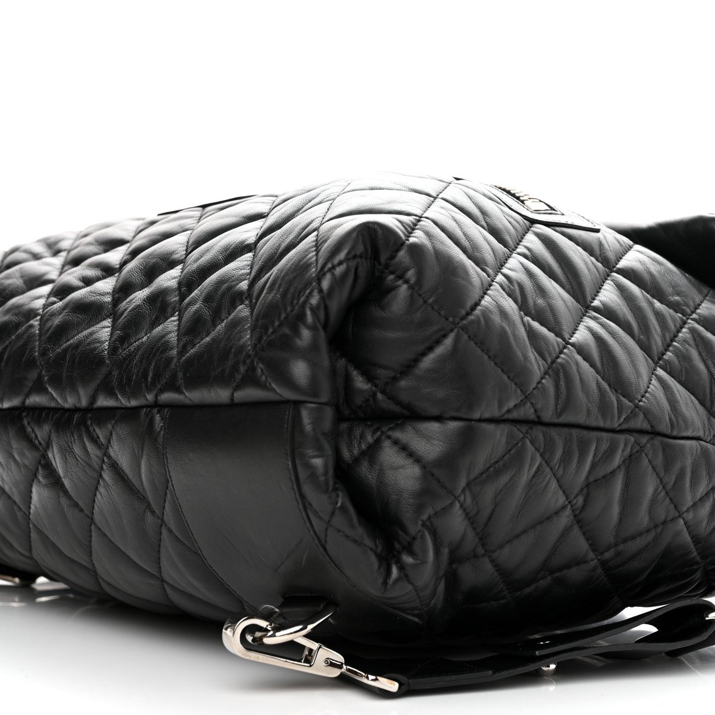 Lambskin Quilted Coco Cocoon Backpack Black