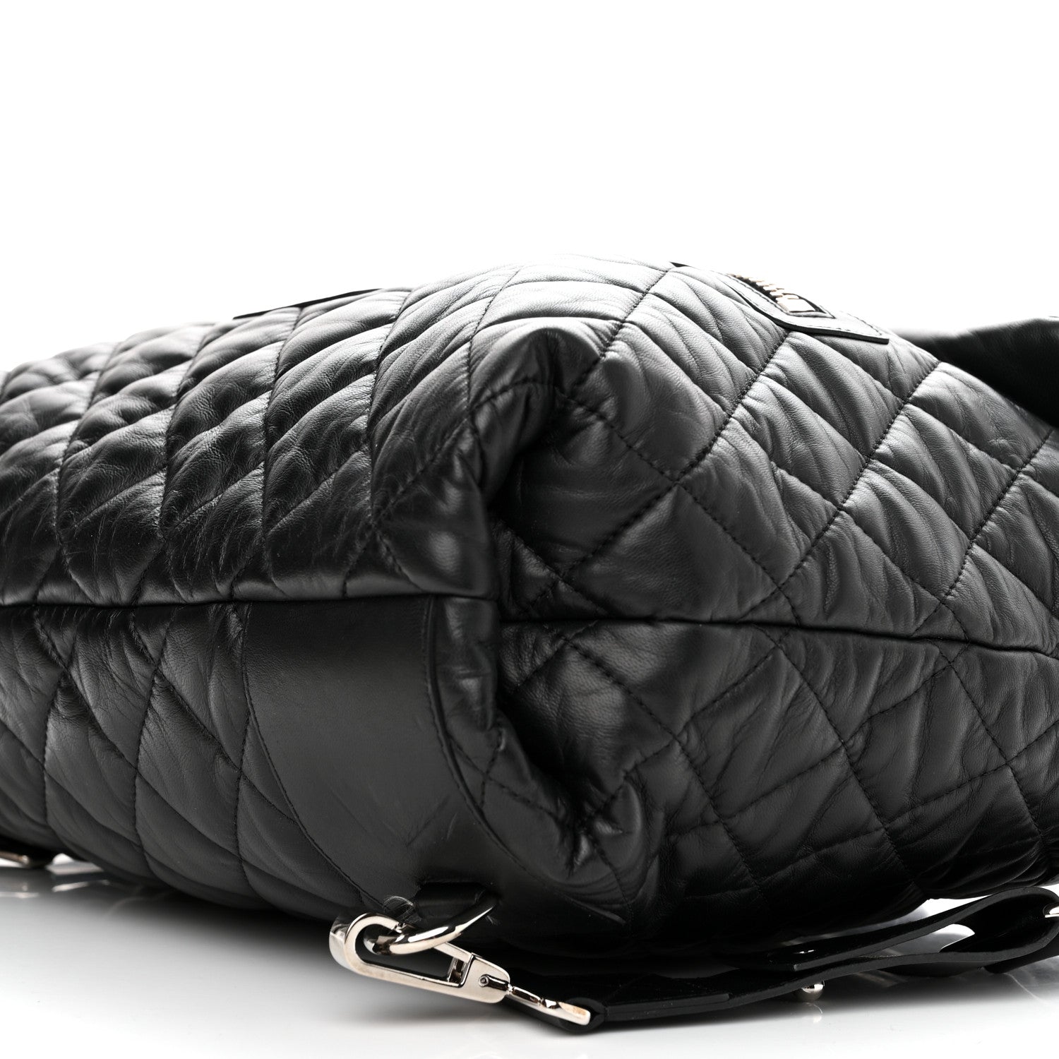 Chanel Lambskin Quilted Coco Cocoon Backpack Black 10 of 12