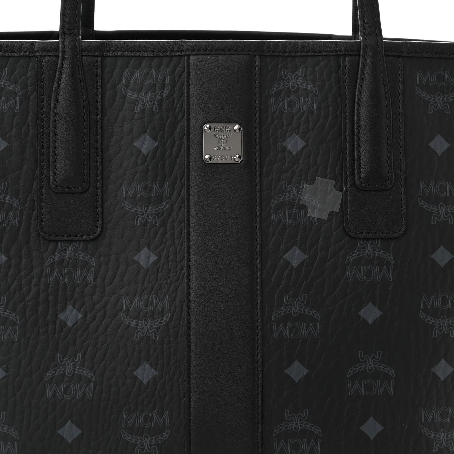 MCM Visetos Small Liz Reversible Shopper Tote Black 13 of 17
