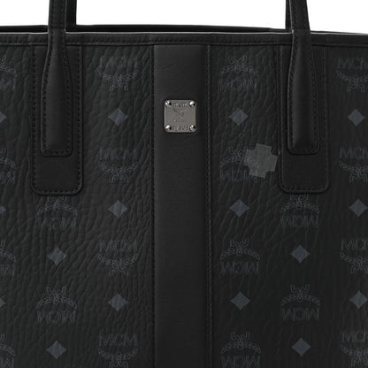 MCM Visetos Small Liz Reversible Shopper Tote Black 13 of 17