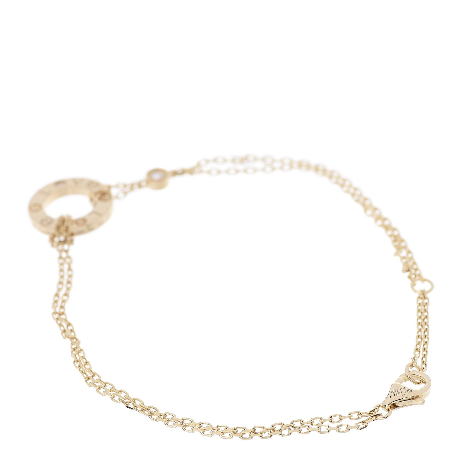 Cartier 18K Yellow Gold Diamond LOVE Bracelet 3 of 8