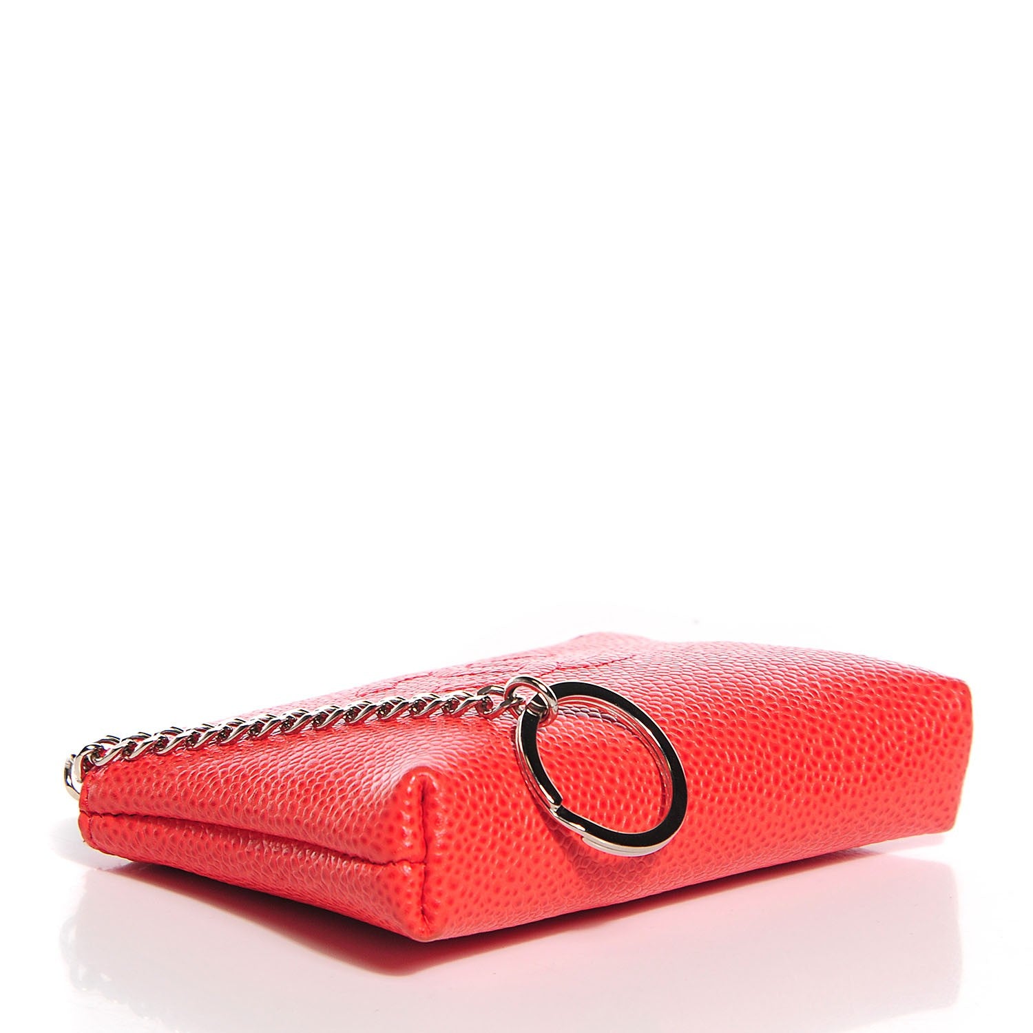 Chanel Caviar Timeless CC Coin Purse Case Light Red 4 of 8