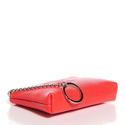 Chanel Caviar Timeless CC Coin Purse Case Light Red 4 of 8